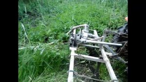 Мини трактор KUBOTA ASTE A-17 полив картофеля.