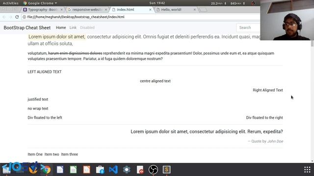Introduction to Web Development | HTML CSS Bootstrap | IOSD