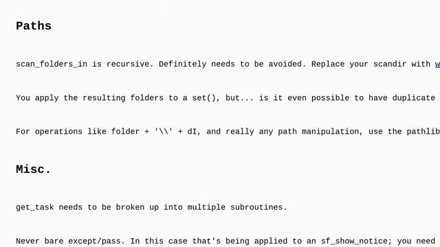 Codereview: Find out all the different files from two different paths efficiently in Windows (wit..