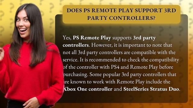 Does PS Remote Play support 3rd party controllers? смотреть онлайн