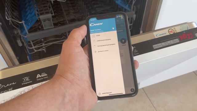 Candy CDIN 3D632PB 07 - Большая и тихая посудомойка смотреть онлайн