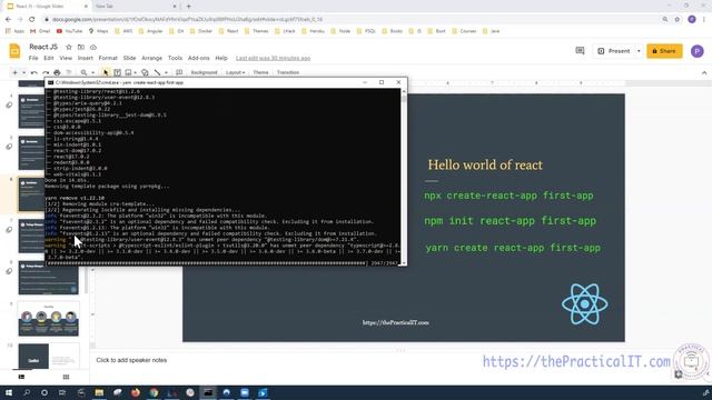 React Js 04 - Running First React Application - Spin the First React App - Practical IT смотреть онлайн