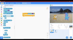 Взаимодействие спрайтов в Scratch. Сенсор "касается цвета"