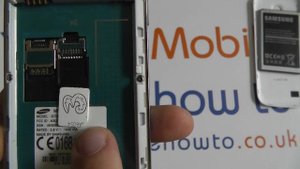 How To Insert & Remove SIM Card - Samsung Galaxy S4 Mini