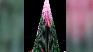 Пиксельная подсветка сквера Каракуз в г. Альметьевск