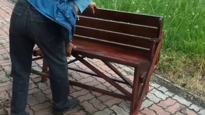 Стол-скамейка трансформер