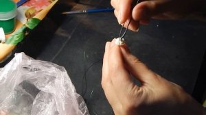 Гипсофила из холодного фарфора