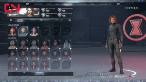 BLACK WIDOW All Unlockable Skins & Outfits Marvel's Avengers Showcase