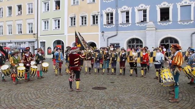 Как в Баварии празднуют день города 2014. Burgfest Burghausen 2014 смотреть онлайн