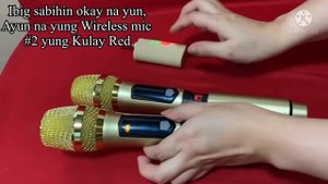Pairing frequency for Universal Wireless Microphone Set (Tagalog)