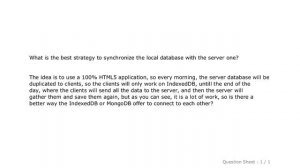 HTML : Sync the local HTML5 Database with MongoDB