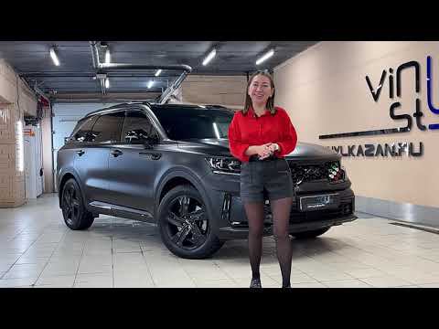 Бронирование Kia Sorento Prime матовой плёнкой, покраска дисков и суппортов, антихром, шумоизоляция