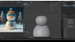 Blender 4.0 Курс для новичков - Снеговик. Урок 1. Базовые формы