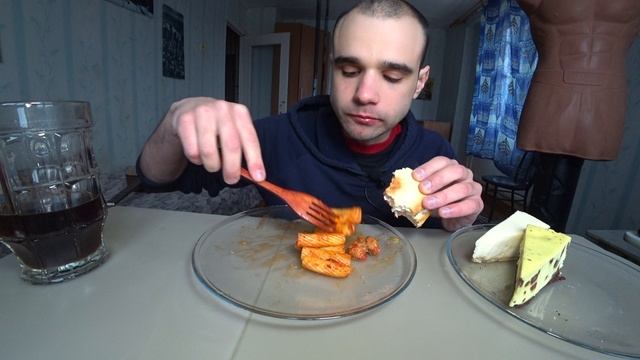 МУКБАНГ ПАСТА МЯСНАЯ / СЕНДВИЧ С ВЕТЧИНОЙ / ЧИЗКЕЙК / ДОДО ПИЦЦА / Mukbang EATING / ASMR / АСМР #930
