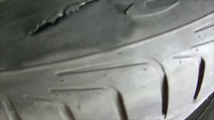 Боковой порез шины часть 1