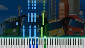 (Video Kids BG : Tayo the Little Bus theme (Piano cover