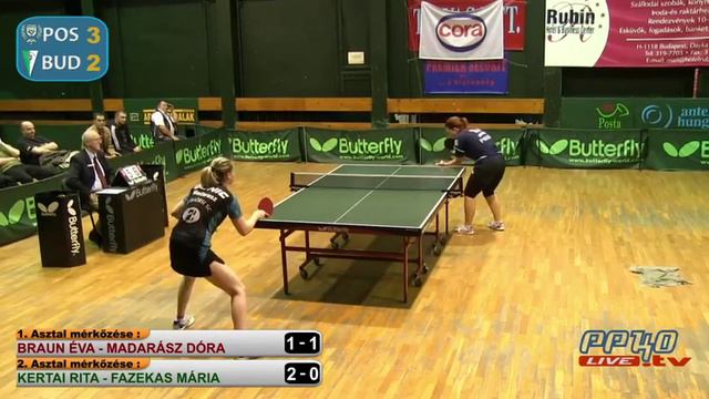 Braun Éva vs Madarász Dóra Asztalitenisz Női Extra Liga DÖNTŐ смотреть онлайн
