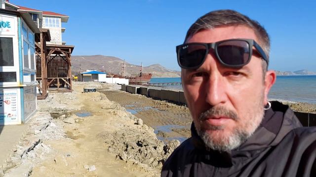 Коктебель. Период Реконструкции набережной курорта в Крыму. 2024.