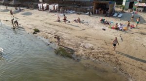 ТАГАНРОГ Пляж на Михайловке с бассейном ,взгляд с высоты 500 метров.