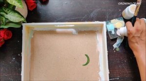 Tray Easy Decoupage Art tutorial DIY I How to use chalk paint - Itsy Bitsy