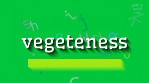 HOW TO PRONOUNCE VEGETENESS?