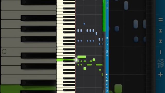 Пусть бегут неуклюже - Песенка Крокодила Гены #piano #pianotutorial #synthesia #music #пианино