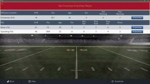 Pro Strategy Football 2023: Career Play example