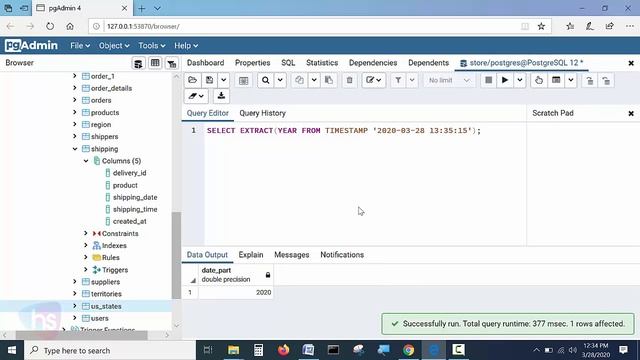 SQL timestamp example | SQL tutorial for beginners | harisystems