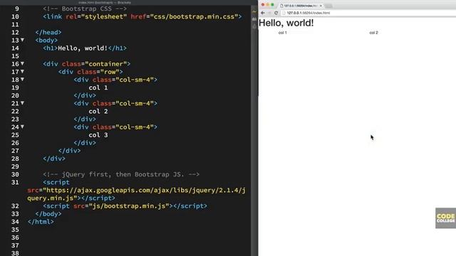 Bootstrap 4 Tutorial #2 Download & Install Bootstrap 4 смотреть онлайн