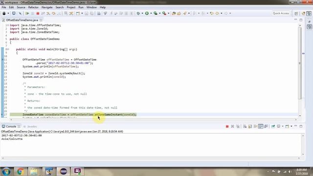 How to use atZoneSameInstant method of OffsetDateTime Class?  | Java 8 Date and Time