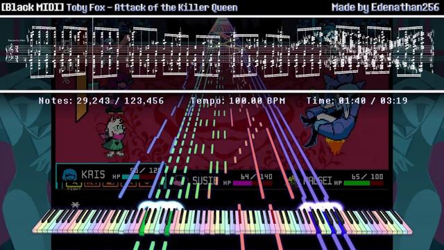Deltarune - Attack of the KILLER IMPOSSIBLE PIANO (Attack of the Killer Beast Meme) смотреть онлайн