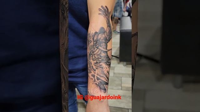 poseidon tattoo.black and grey tattoo.Greek mythology tattoo. like/follow