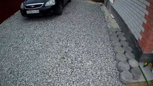 отсыпка ограды щебнем фракция 20-40. 8 тонн.