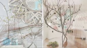 Ветки в декоре Как украсить дом ветками деревьев Красивые идеи для творчества