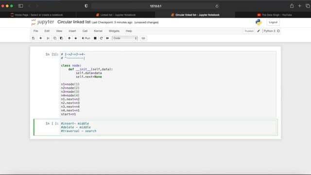 Introduction to Circular Linked List | Circular Linked List in Data Structures | Python