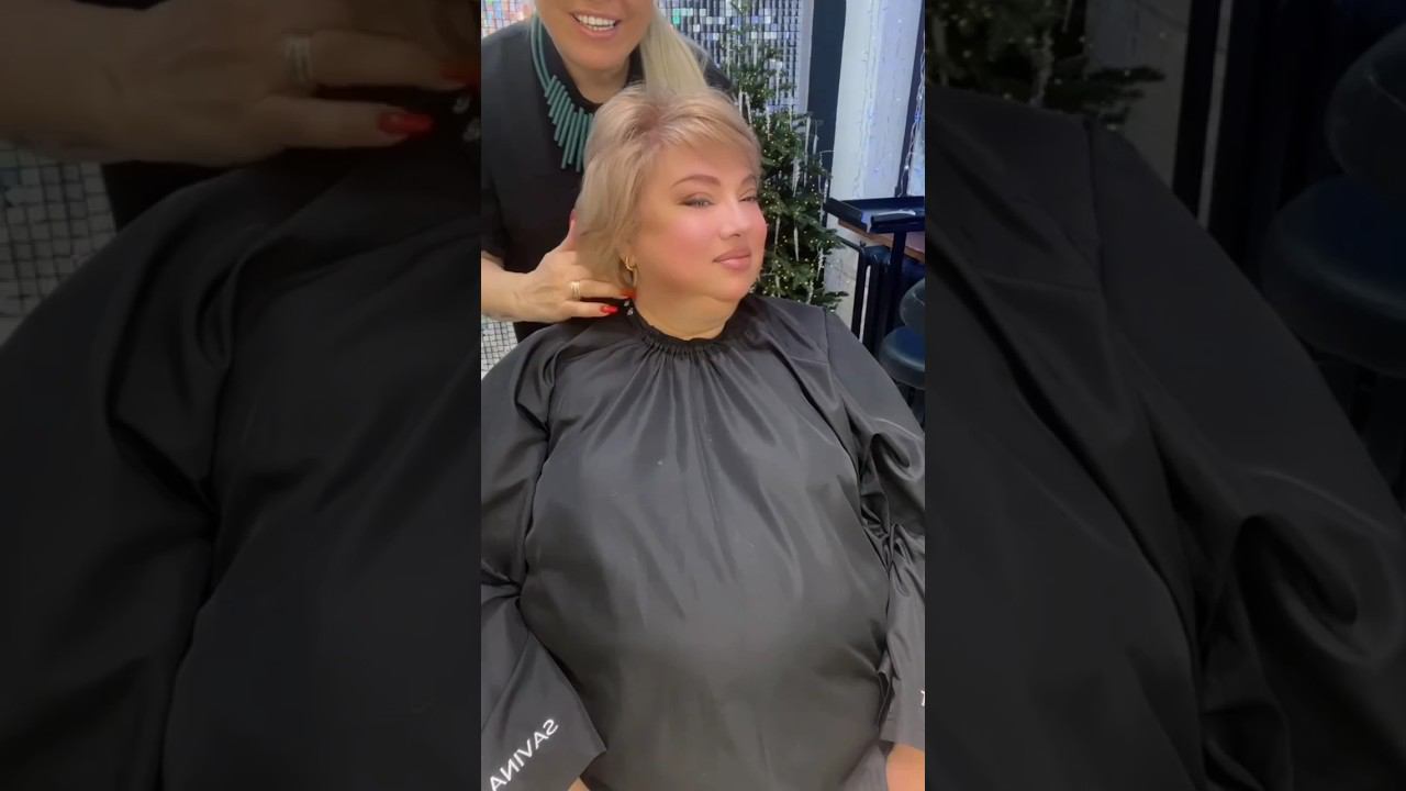 Стрижка Короткий Каскад для женщин с полным лицом 2024/Haircut Short Cascade 2024