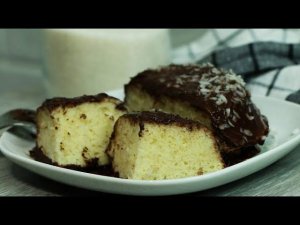 Кокосовый кекс в кружке за 5 минут. Любимый кекс в микроволновке