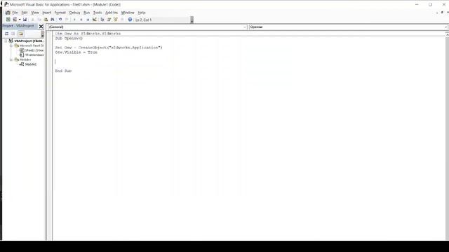 Solidworks API 02 - Open and close soldiworks from Excel VBA смотреть онлайн