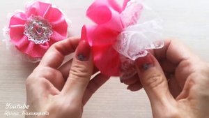 ❤️Девочки их Любят больше всего ❤️Пышные Нарядные Бантики из Кружева и Лент МК