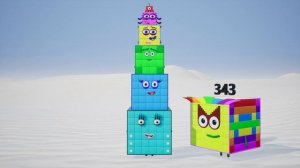 Cubic Numberblocks and Egypt pyramids