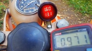 Генератор г-414 на 12вольт. Тест нагрузки на мотоцикле!