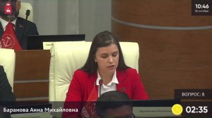 Анна Баранова: проект бюджета Пермского края содержит ряд тревожных моментов