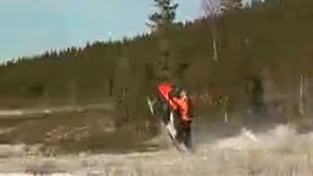 Снеговилли, Вилли стант на снегоходе. смотреть онлайн