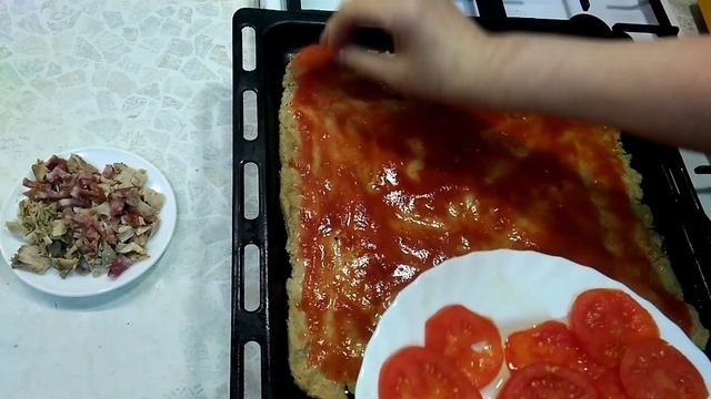 Пицца без дрожжей на тонком тесте! Для диабетиков и не только!!!