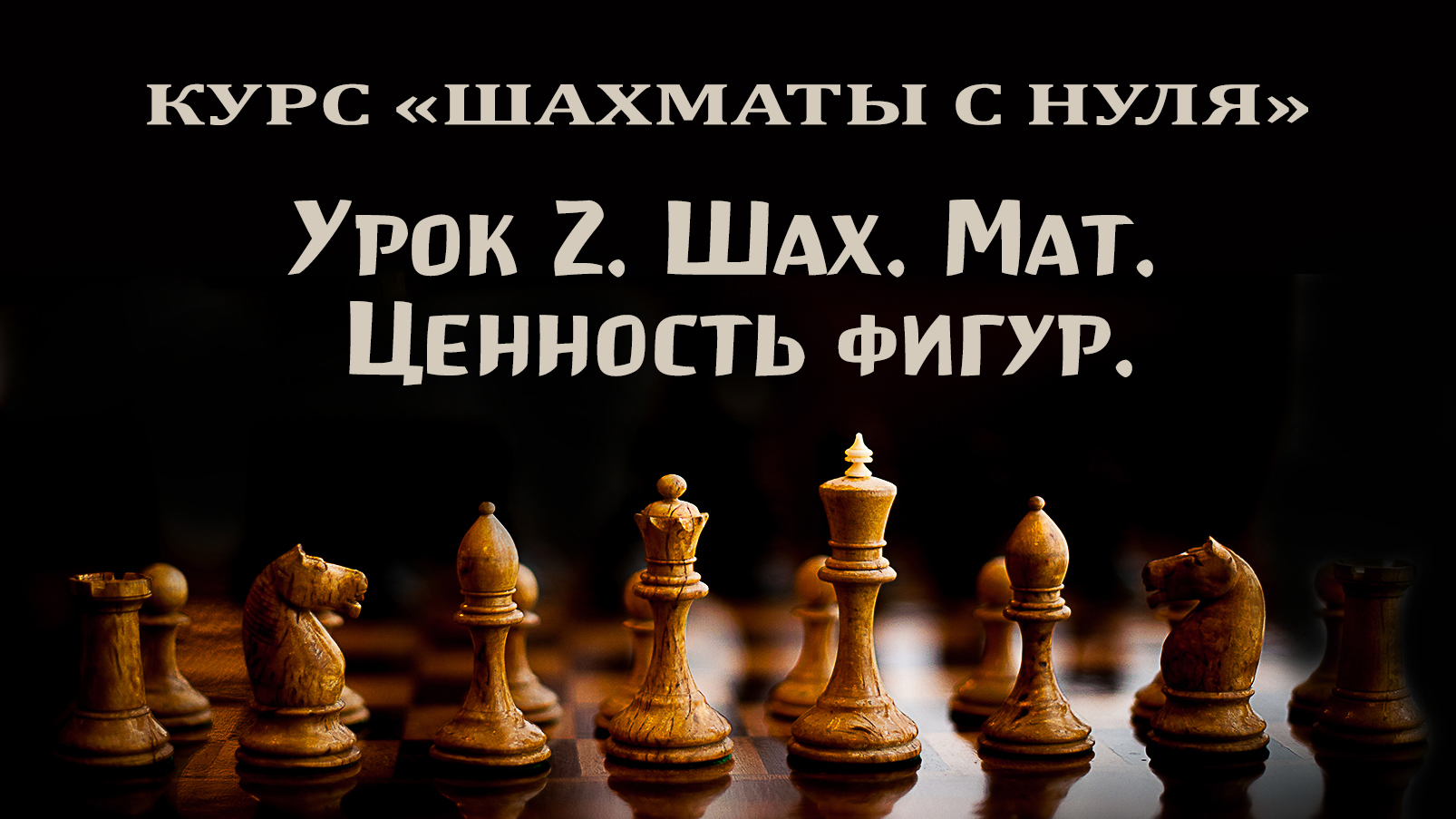 Урок 2. Шах. Мат. Ценность шахматных фигур.