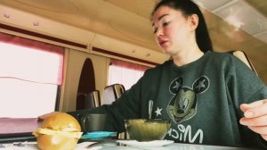 Мукбанг в вагон-ресторане?☕️?#мукбанг