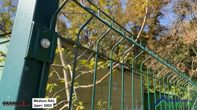3D забор в Покрытии Полиэстер RAL 6005 смотреть онлайн
