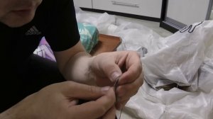 Ремонт строп для кайта, делаем петлю и зашиваем