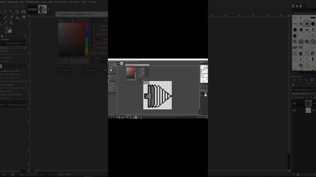 Pixel Анимация Бура \ работы учеников\уроки графического дизайна для детей\уроки для начинающих Gimp