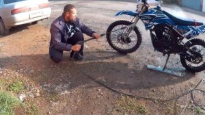 Как правильно мыть эндуро мотоцикл, Irbis TTR 250, Китайской мойкой.